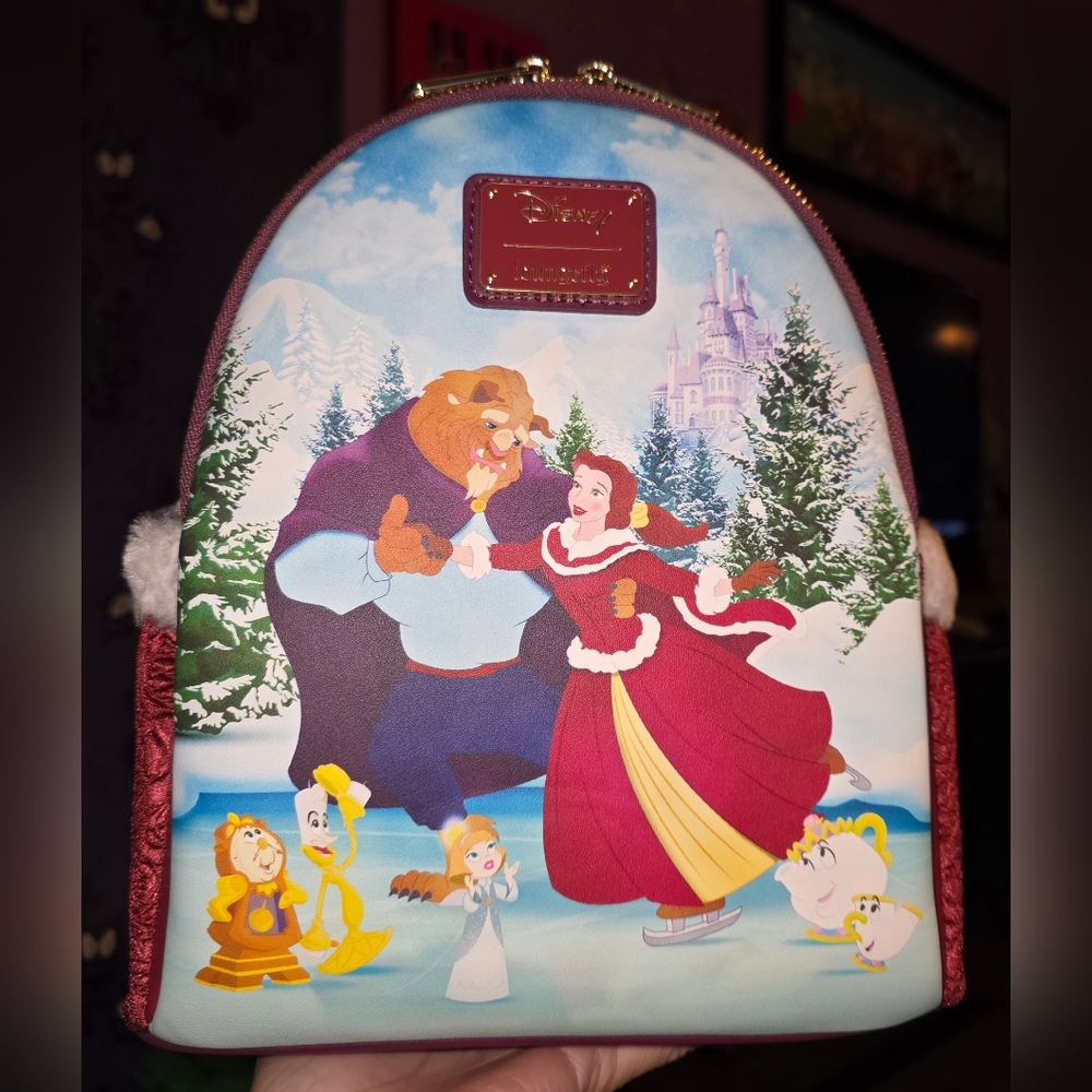 Brand New! Loungefly Disney Beauty and the Beast Mini Backpack